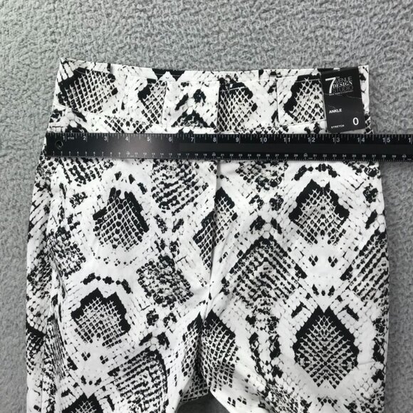 7TH AVE Design Studio NY&CO Womens Size 0 Snake Print Hi-Rise Ankle Pant NEW - Picture 12 of 16